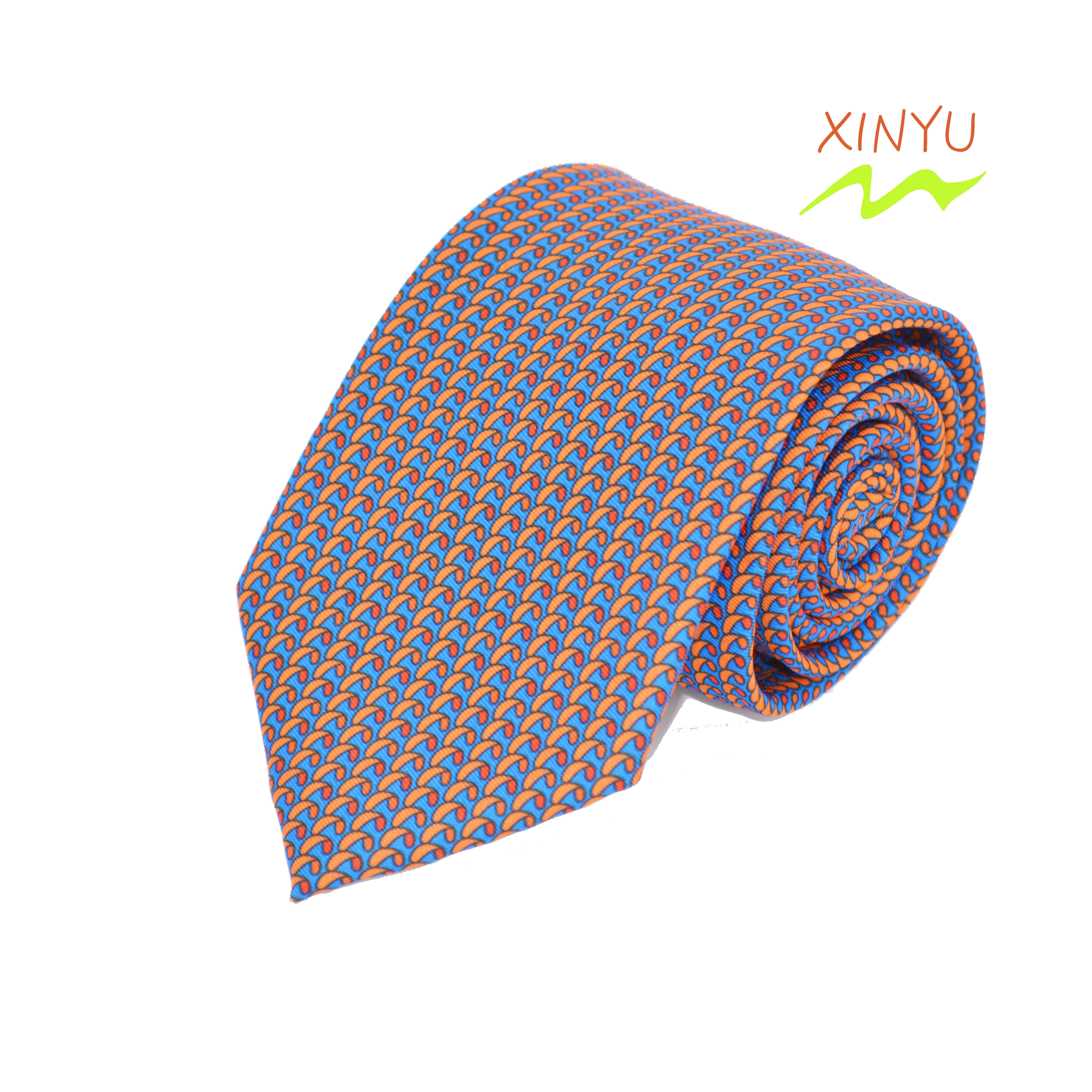 LOGO TIES CUSTOM PRODUCTION PRINTING SUBLIMATION NECKTIES POLYESTER PRINT 汽车标记领带印花工艺定制设计生产