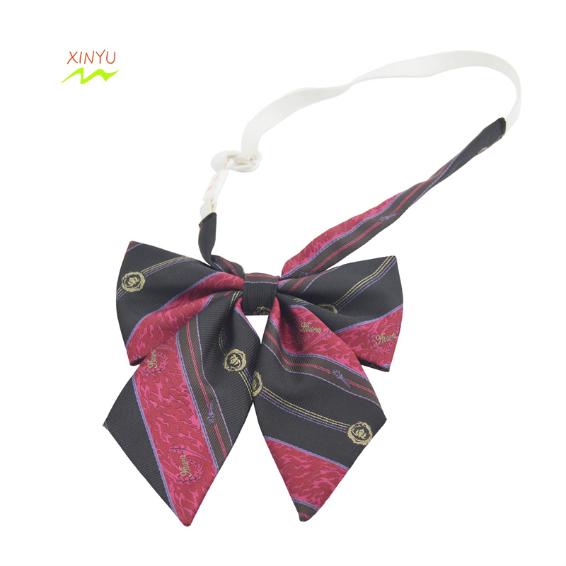JAPAN STUDENGT DESIGN BOWTIE FOR GIRL BY POLYESTER MATERIAL CUSTOMIZED PRODUCTION LOW MOQ