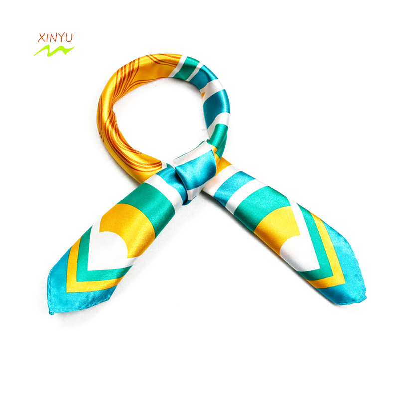 SILK SCARF SCREEN PRINTING 53*53CM FOR FLIGHT ATTENDANT